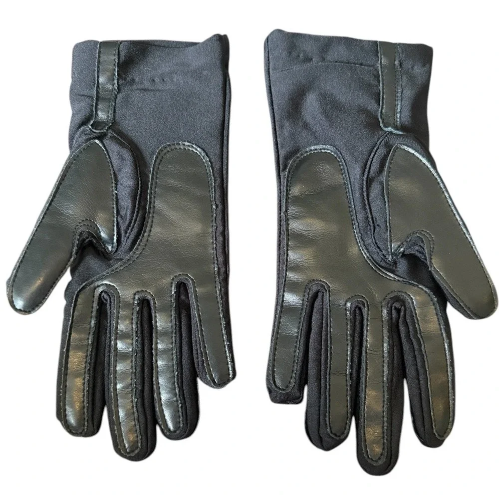 Vintage Driving Gloves Black Size Small Warm Fitted